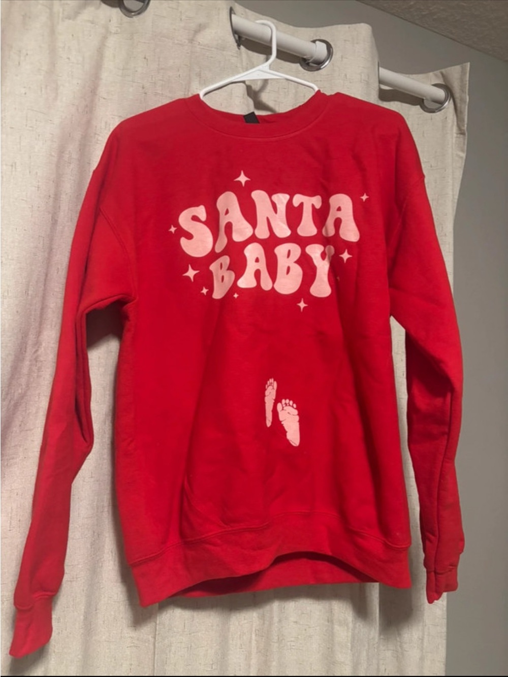 Gildan Red Kids "Santa Baby" Graphic Sweatshirt